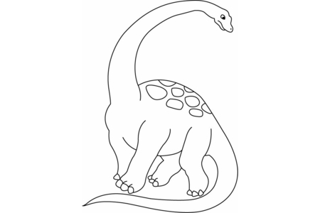 Coloriage Zizhongosaurus – 10doigts.fr
